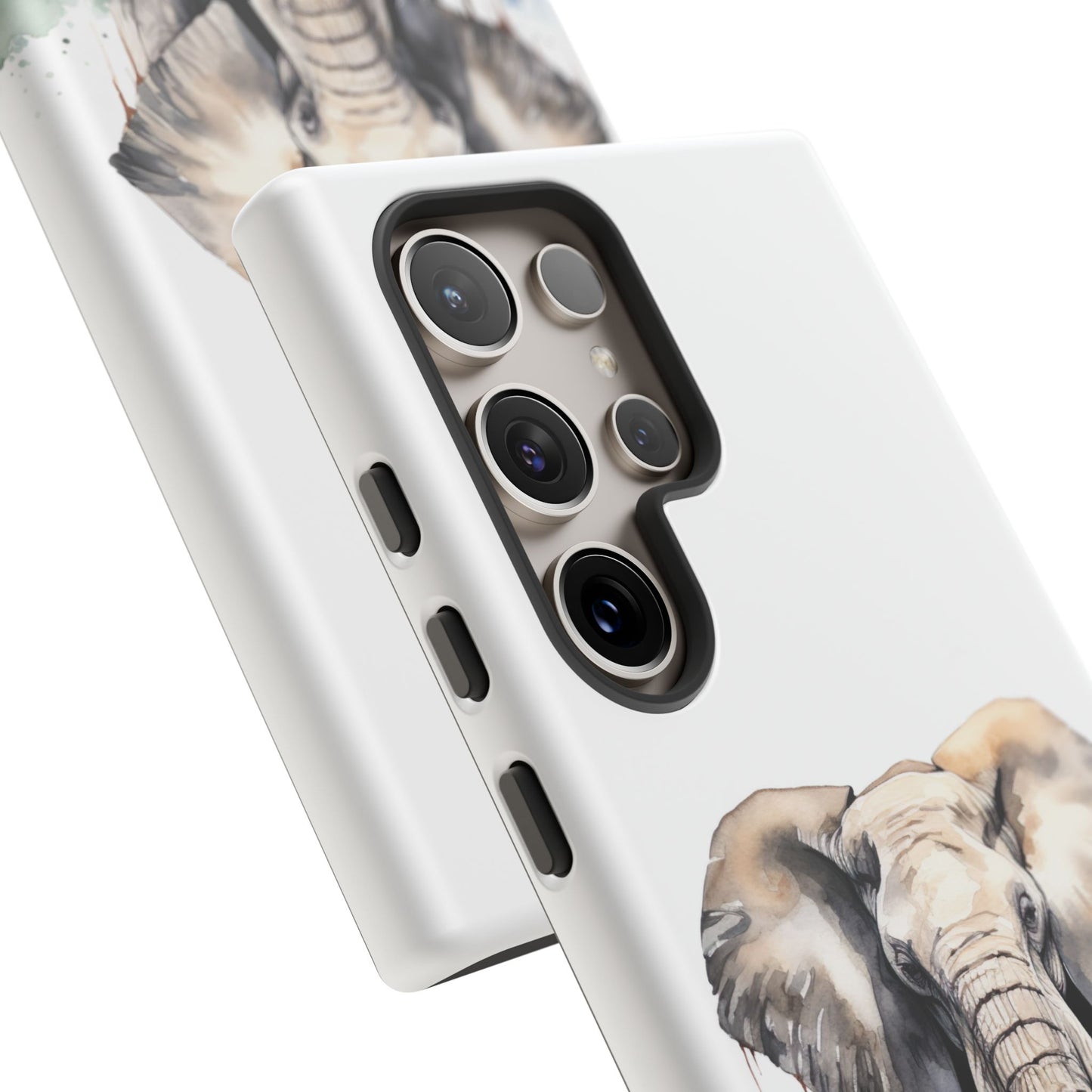 Safari Watercolor Elephant Mobile Cover – Artistic Wildlife Design