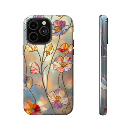 Petal Prism – Colorful Flower Stained Glass Phone Case for iPhone, Samsung & Pixel