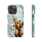 Bear & Bunny Ice Cream Delight - Cute Anime Phone Case for iPhone, Samsung, Google Pixel