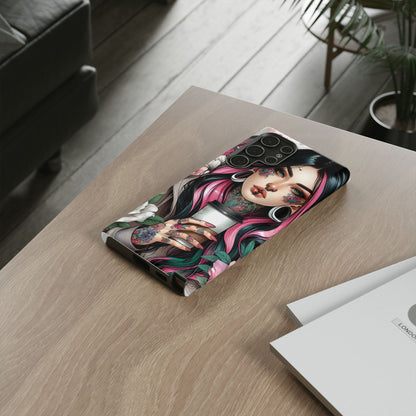 Tattooed Coffee Lover Art Mobile Case