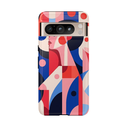 Modern Muse – Bold Abstract Portrait Phone Case for iPhone, Samsung & Pixel