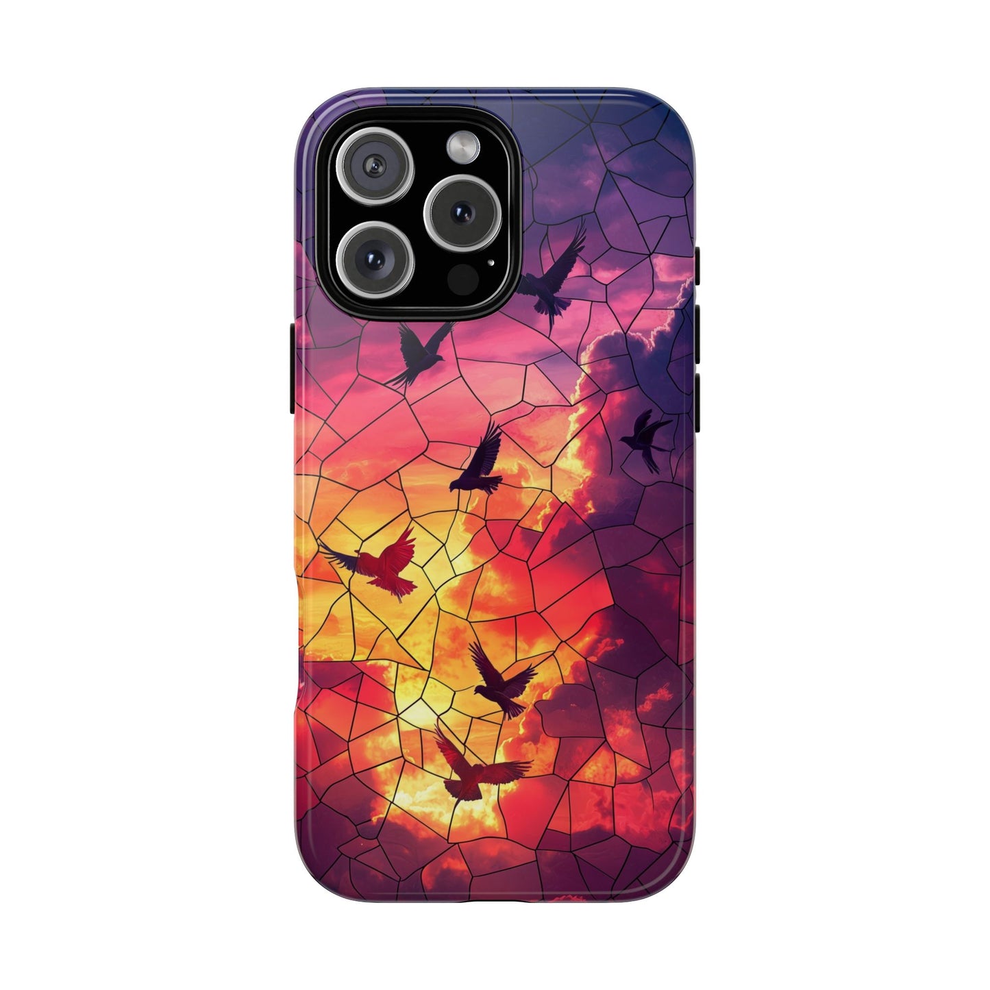 Chorus of Flight – Mosaic Birds Phone Case for iPhone, Samsung & Pixel