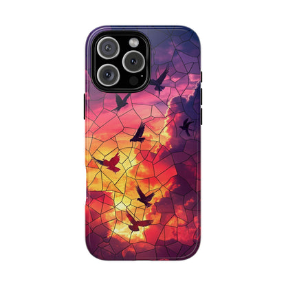 Chorus of Flight – Mosaic Birds Phone Case for iPhone, Samsung & Pixel