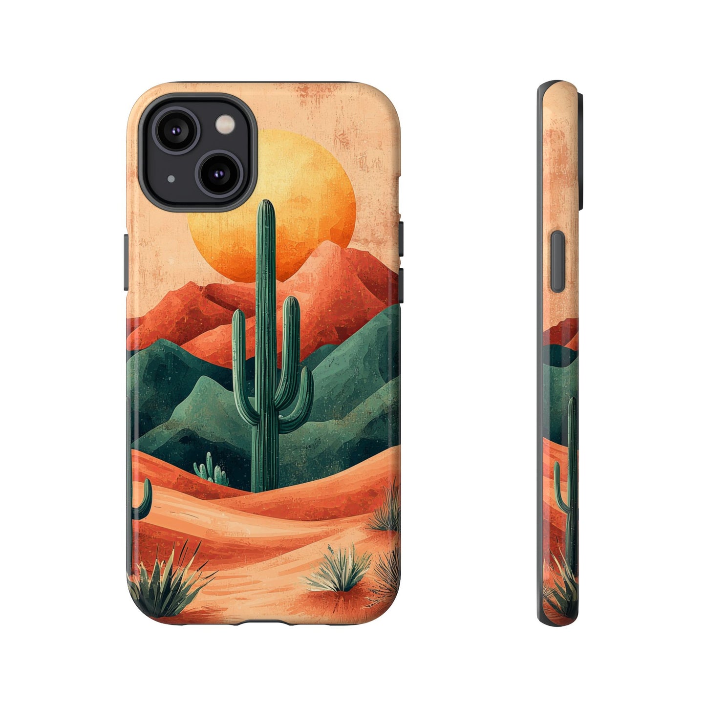 Sunset Cactus Dreams Boho Phone Case for iPhone, Pixel & Samsung