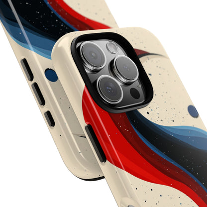 Galactic Drift – Cosmic Wave Abstract Phone Case for iPhone, Samsung & Pixel