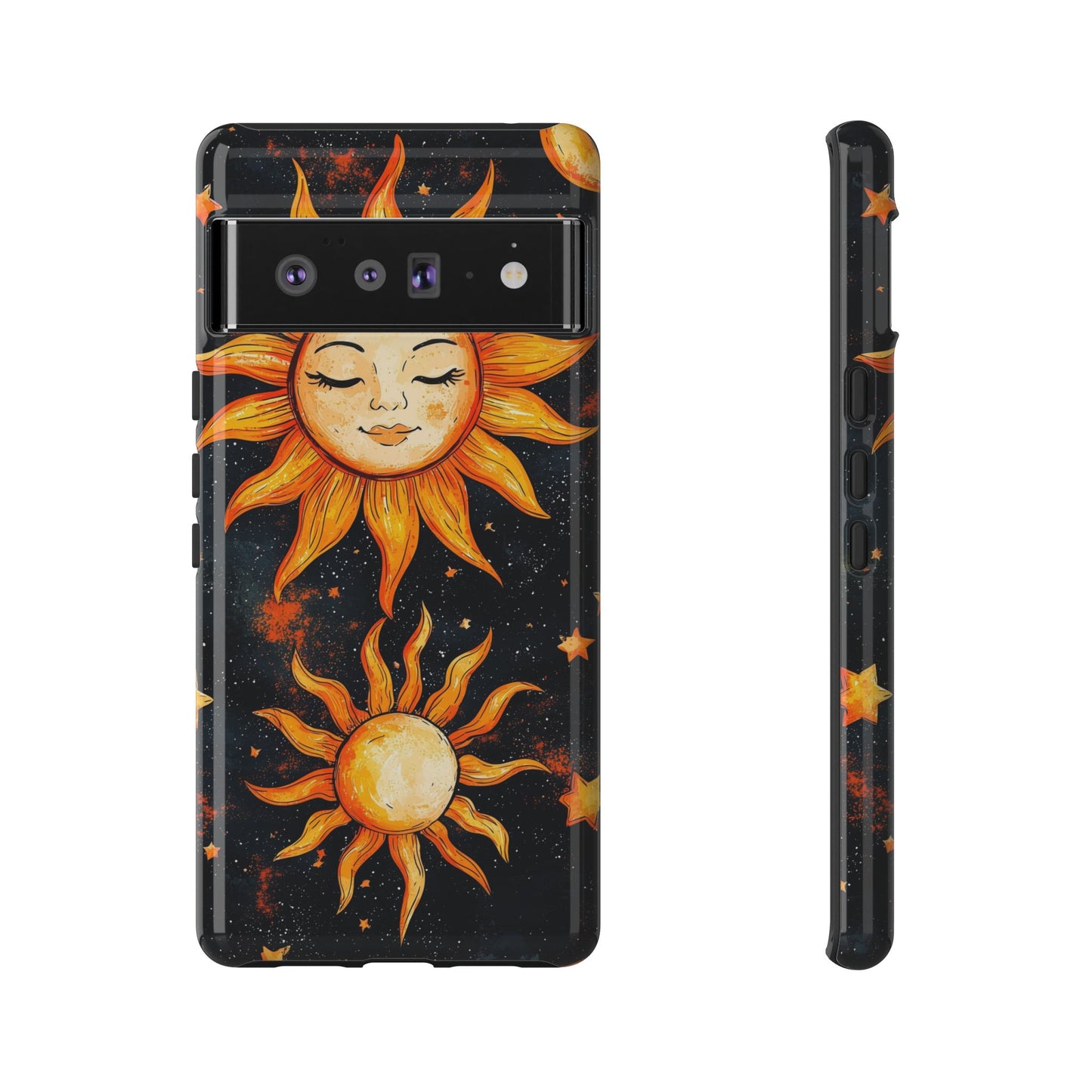 Celestial Sun & Moon Boho Phone Case for iPhone, Pixel & Samsung