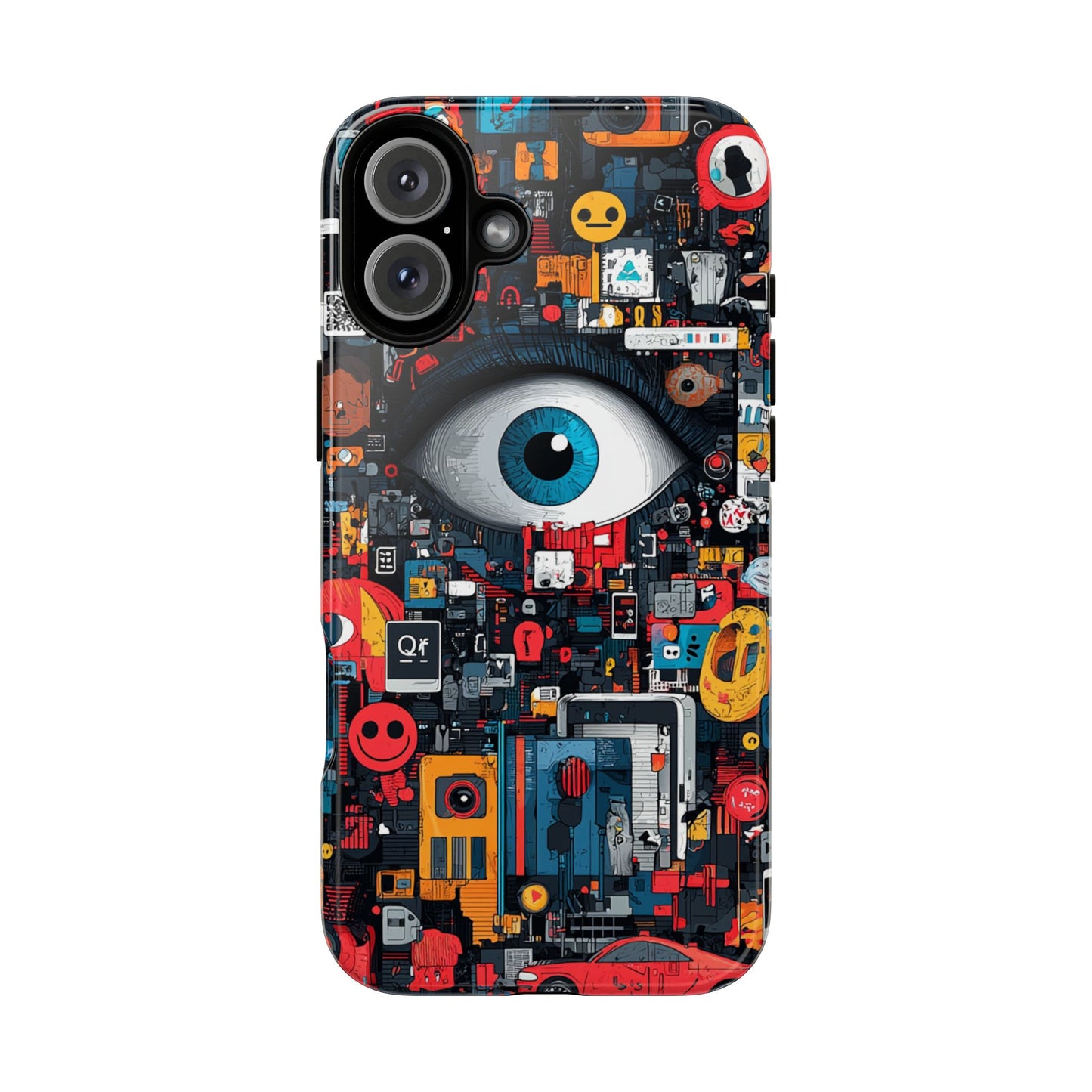 Contemporary Art Phone Case – Basquiat Graffiti Cover - iPhone, Samsung & Google Pixel Cover - Artistic Painting Case,  Art Lover Gift