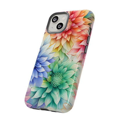 Rainbow Bloom Mandala Floral Mobile Case