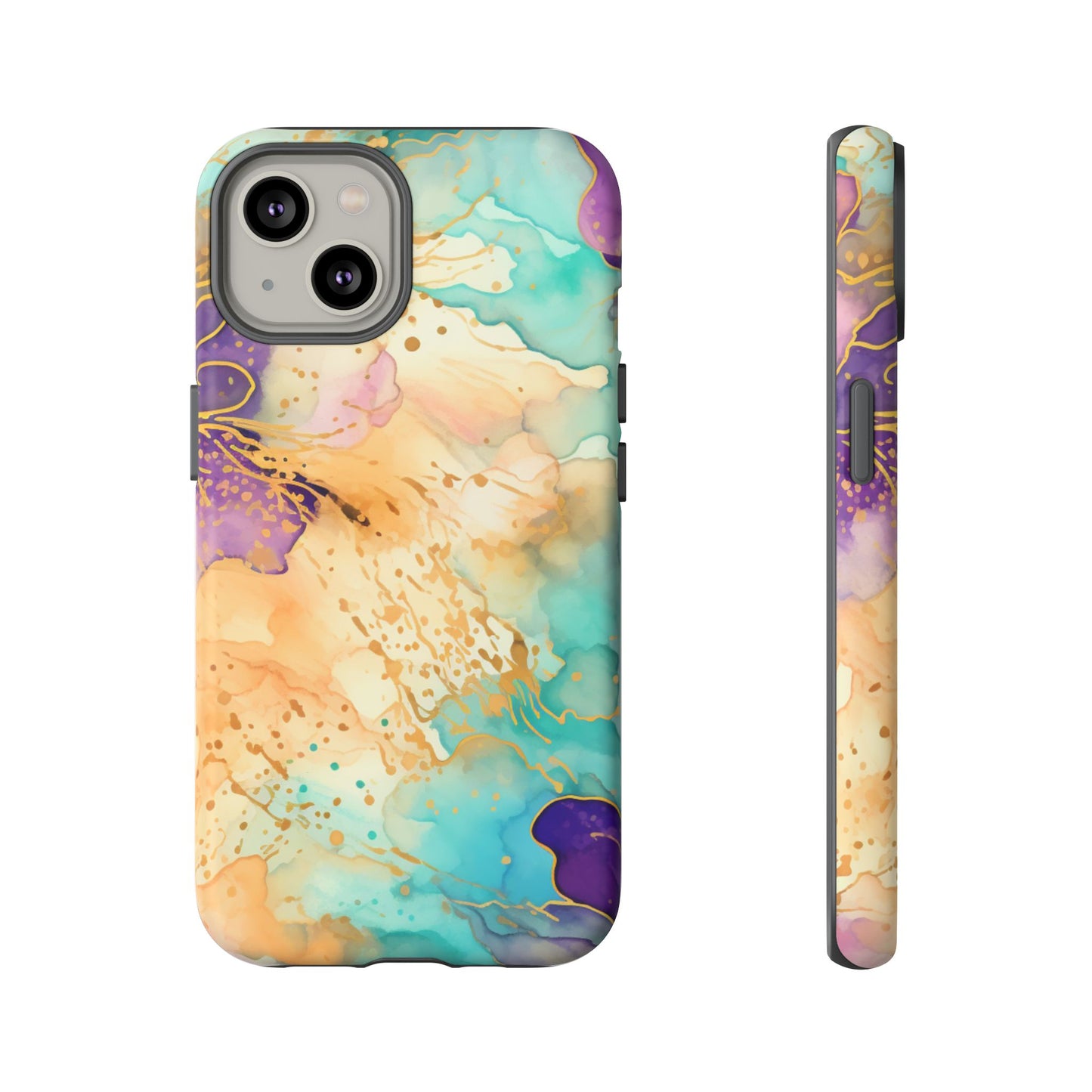 Golden Aura Abstract Watercolor Mobile Case