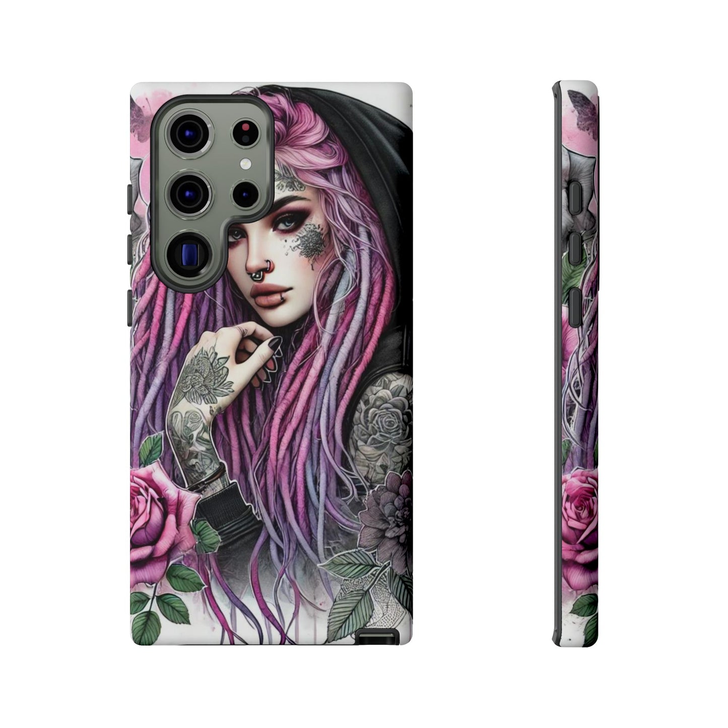 Gothic Rose Tattoo Art Mobile Case