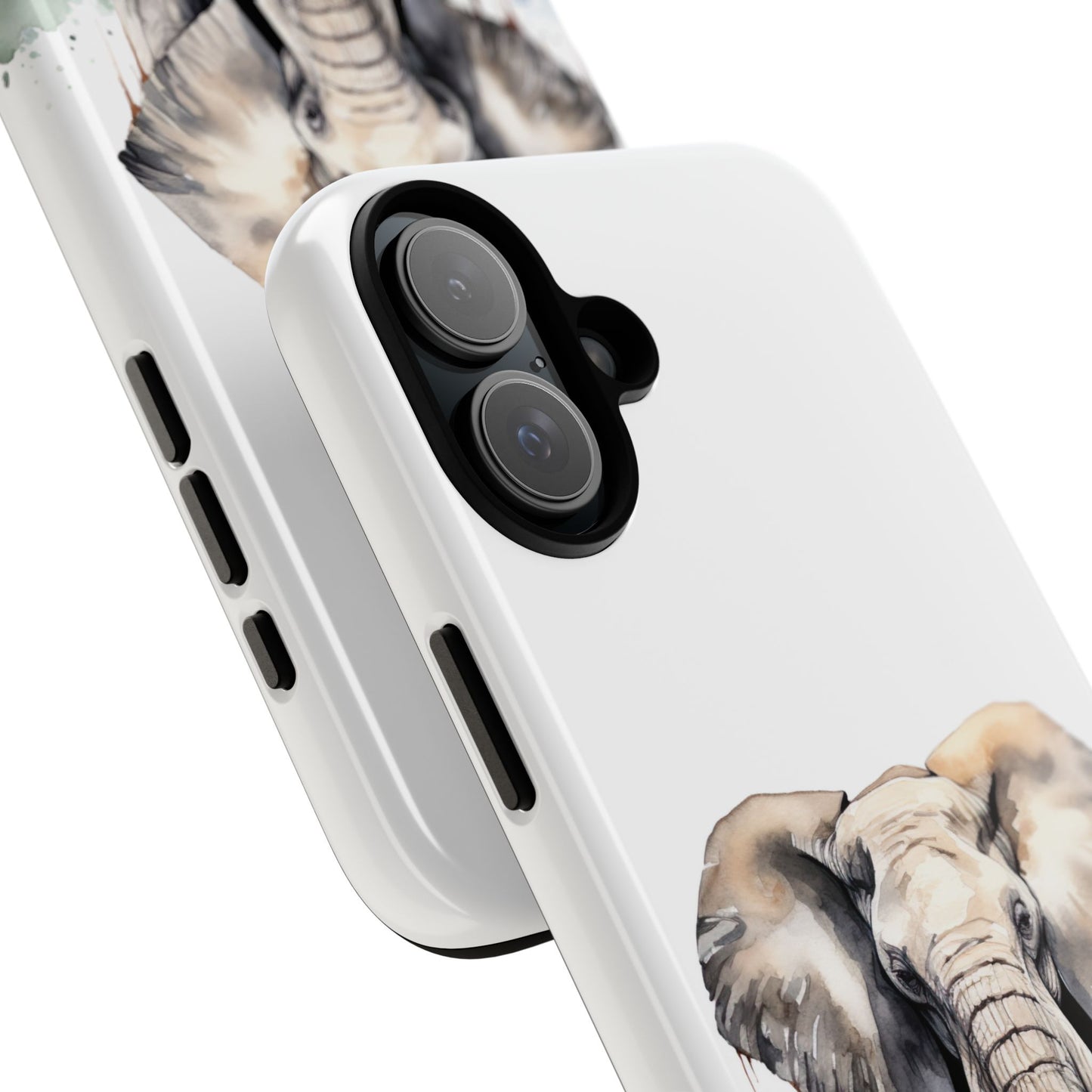 Safari Watercolor Elephant Mobile Cover – Artistic Wildlife Design