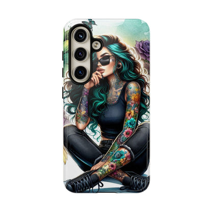 Urban Wildflower – Edgy Tattooed Beauty Mobile Cover