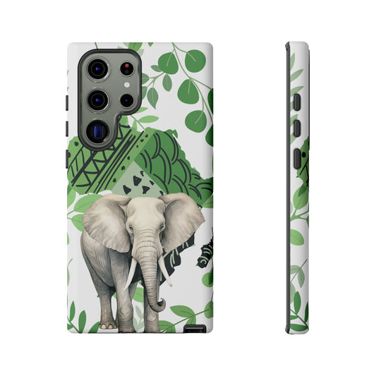 Tropical Elephant Mobile Cover – Nature-Inspired Boho Art