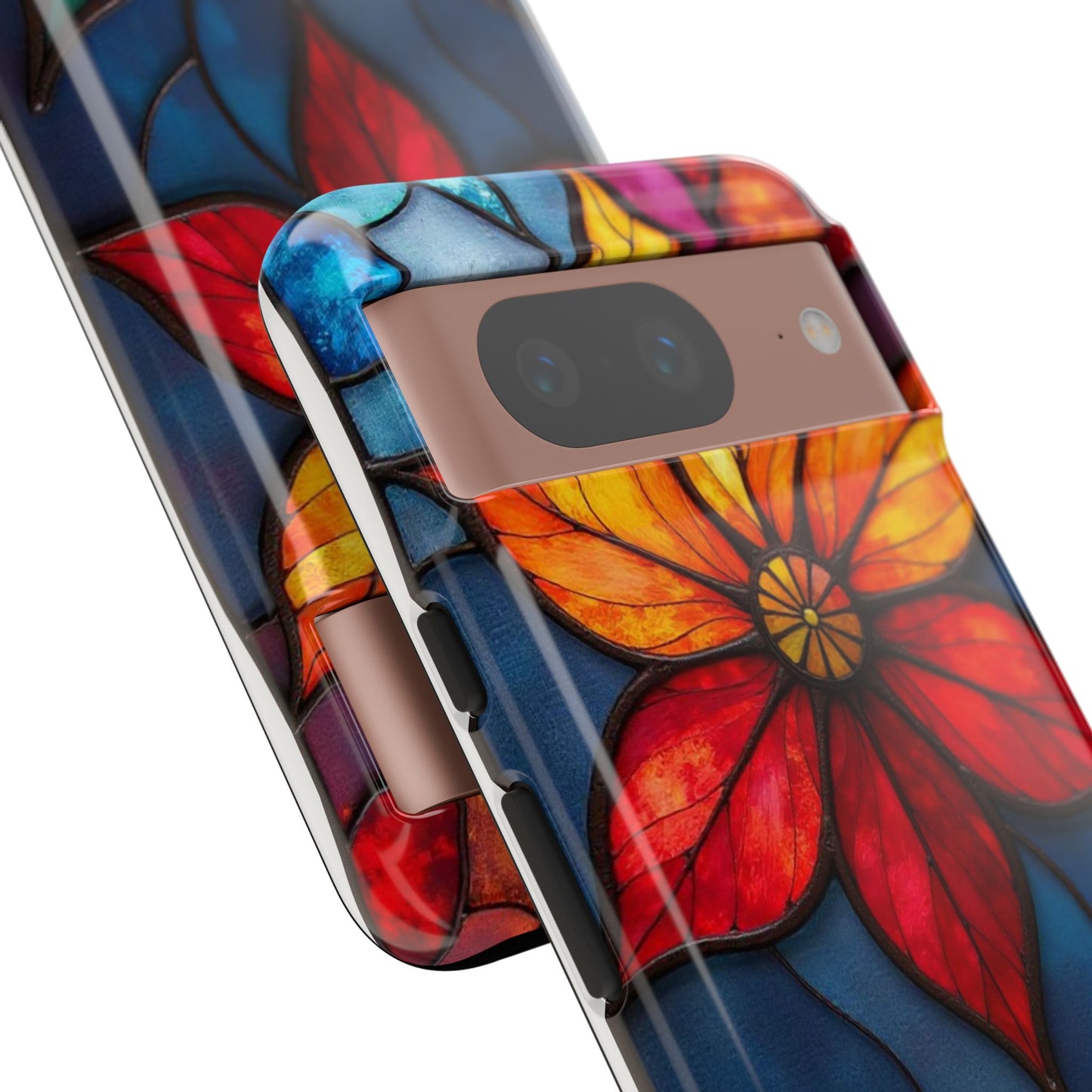 Radiant Blossom: Red and Orange Floral Elegance