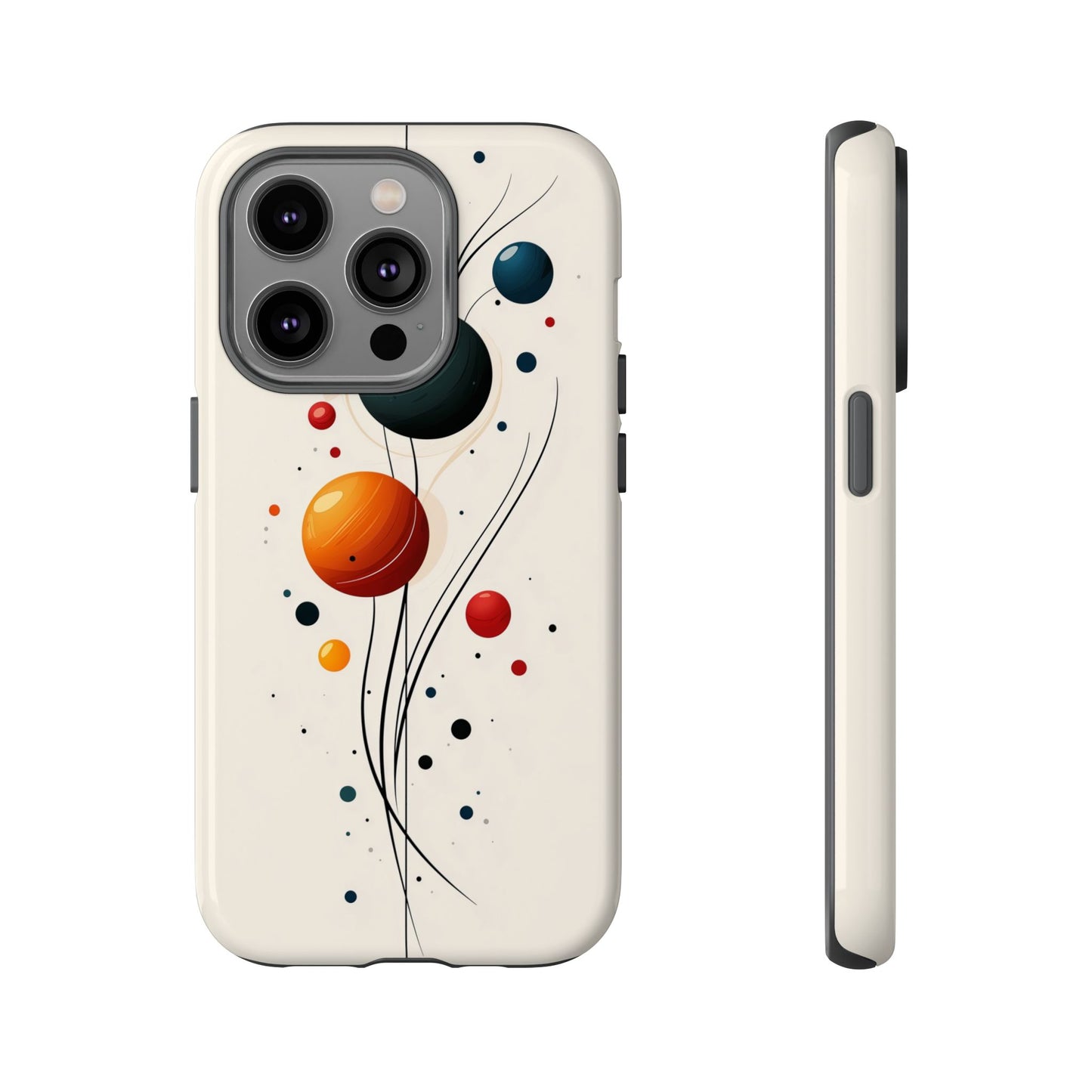 Modern Orbit Abstract Phone Case – Minimal Planet-Inspired Design for iPhone, Samsung & Pixel