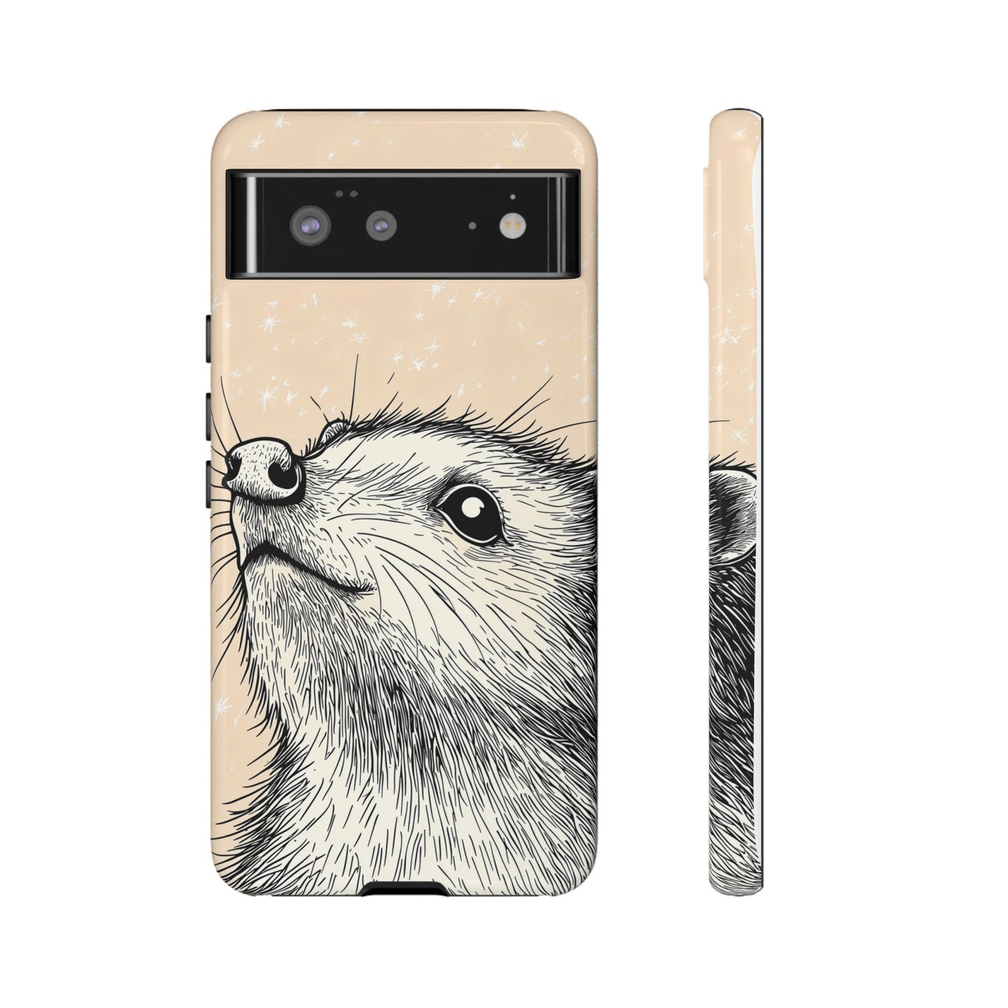 Starlit Wonder: Curious Critter in the Cosmos Phone Case for iPhone, Samsung & Pixel
