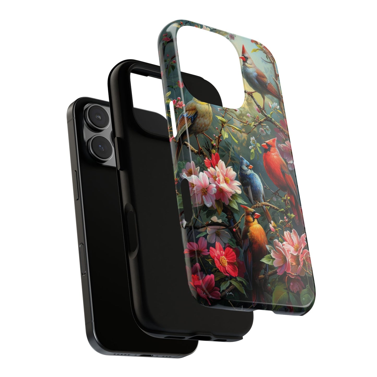 Floral Birds Phone Case – Cute & Protective Cover for iPhone, Samsung & Google Pixel