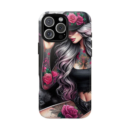 Ink & Roses – Edgy Floral Rebel Mobile Cover