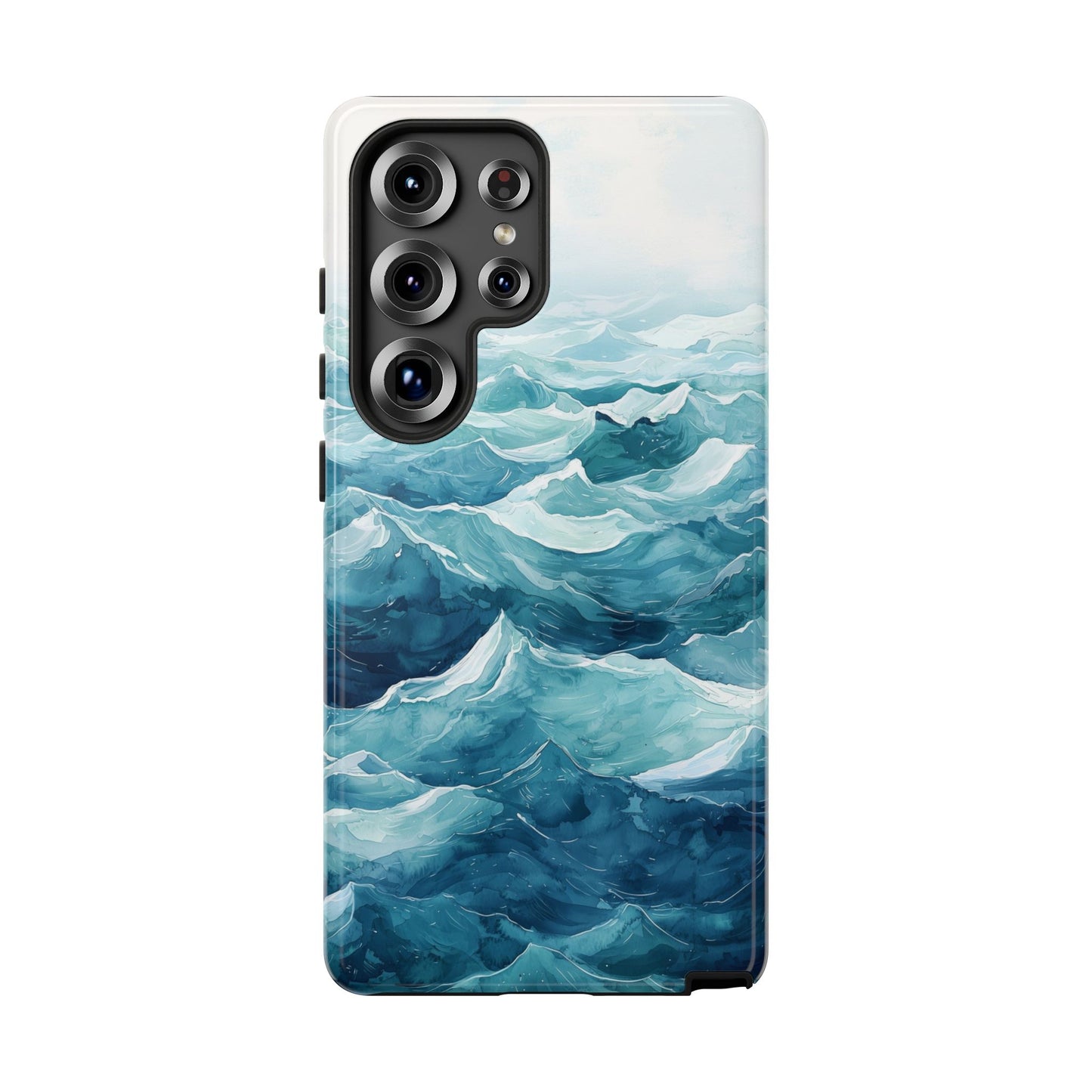 Aqua Drift Watercolor Phone Case for iPhone, google Pixel & Samsung