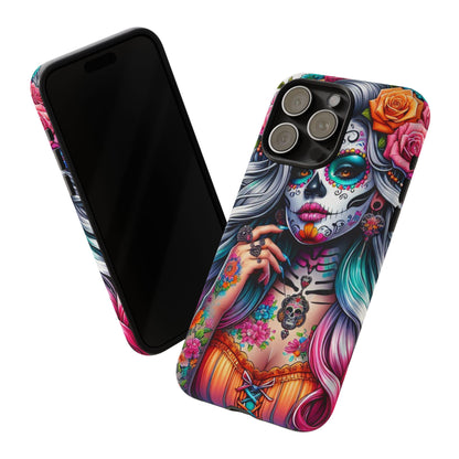 Sugar Skull Goddess – Día de los Muertos Floral Queen Mobile Cover