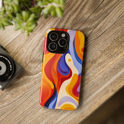 LavaFlow – Vivid Heatwave Abstract Phone Case for iPhone, Samsung & Pixel