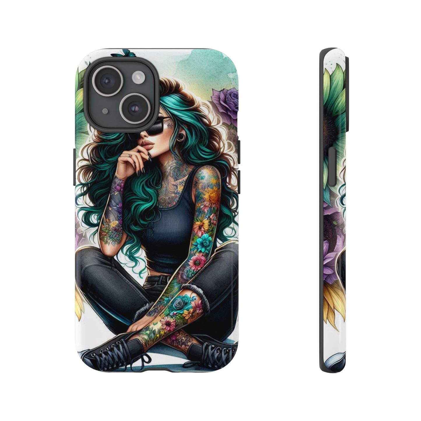 Urban Wildflower – Edgy Tattooed Beauty Mobile Cover