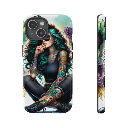 Urban Wildflower – Edgy Tattooed Beauty Mobile Cover