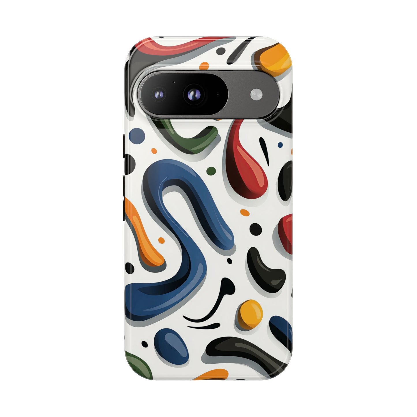 Color Cascade – Glossy Abstract Blob Case for iPhone, Pixel & Samsung