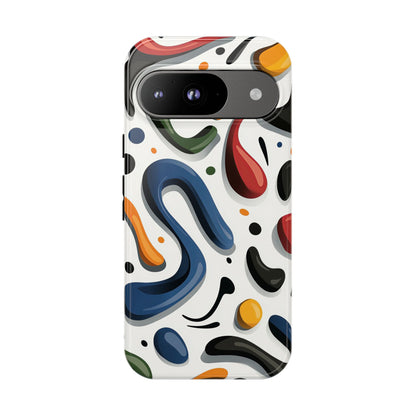 Color Cascade – Glossy Abstract Blob Case for iPhone, Pixel & Samsung