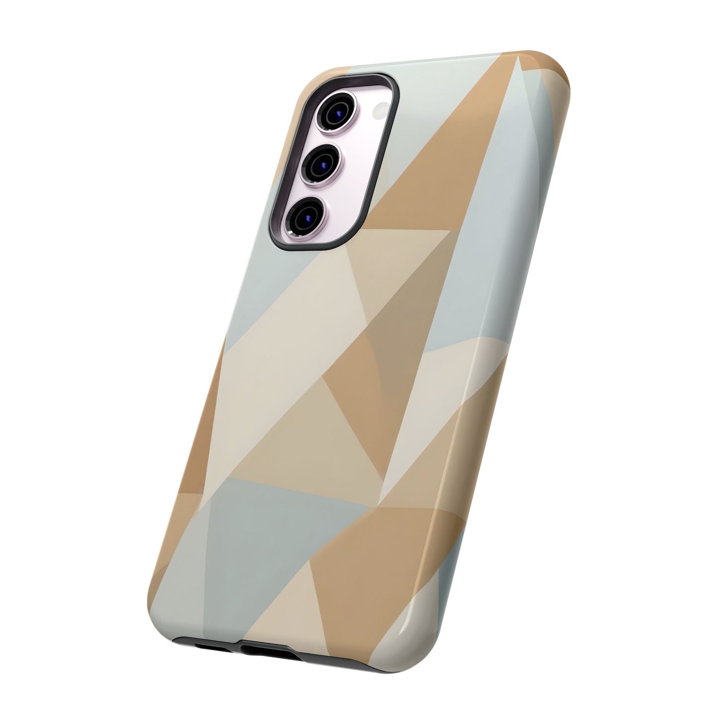 Neutral Geometrical Triangular Abstract Pattern