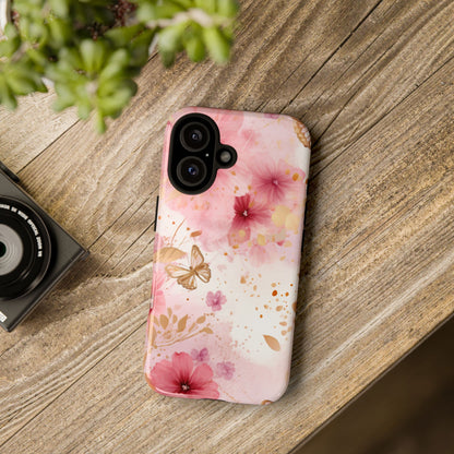 Blush Elegance Floral Mobile Case