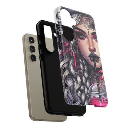 Icy Rebel – Silver Dreads & Edgy Street Chic Mobile Cover