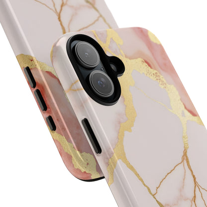 Beautiful Pink Minimal Marble Case Design