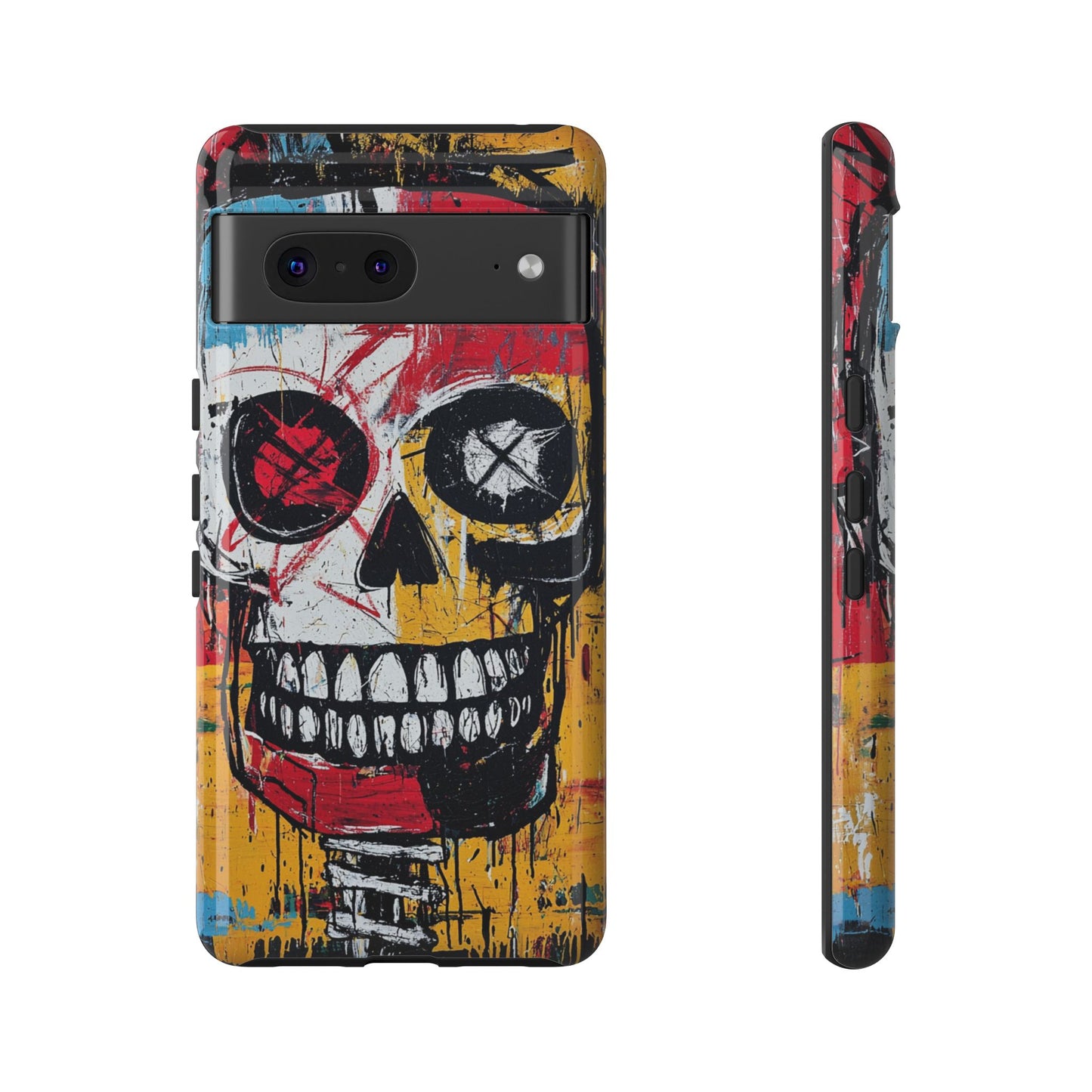 Basquiat Phone Case – Bold Urban Art Design - iPhone, Samsung & Google Pixel Cover - Artistic Painting Case,  Art Lover Gift
