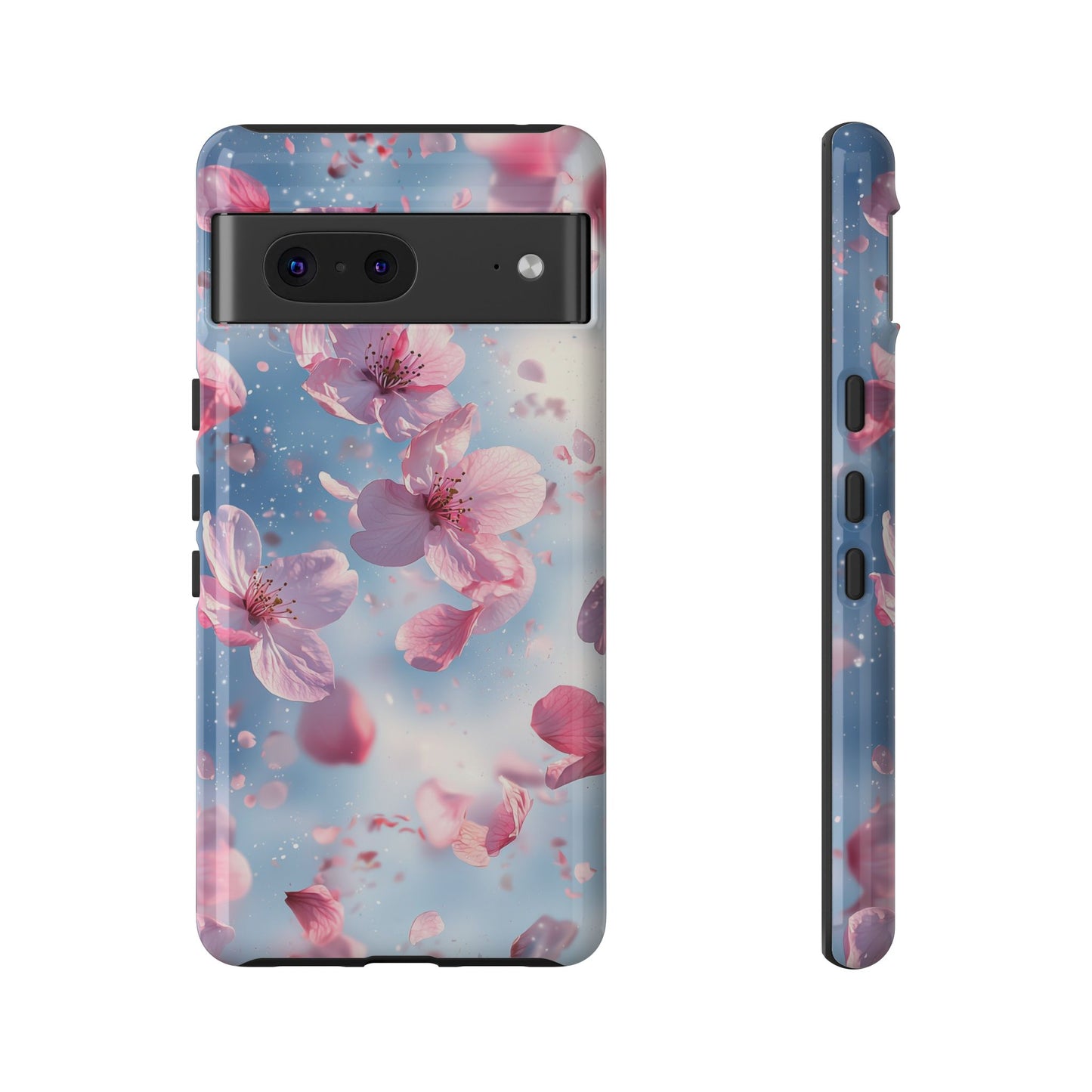 Cherry Blossom Drift Watercolor Phone Case for iPhone, google Pixel & Samsung