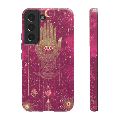 Cosmic Hamsa Boho Phone Case for iPhone, Pixel & Samsung
