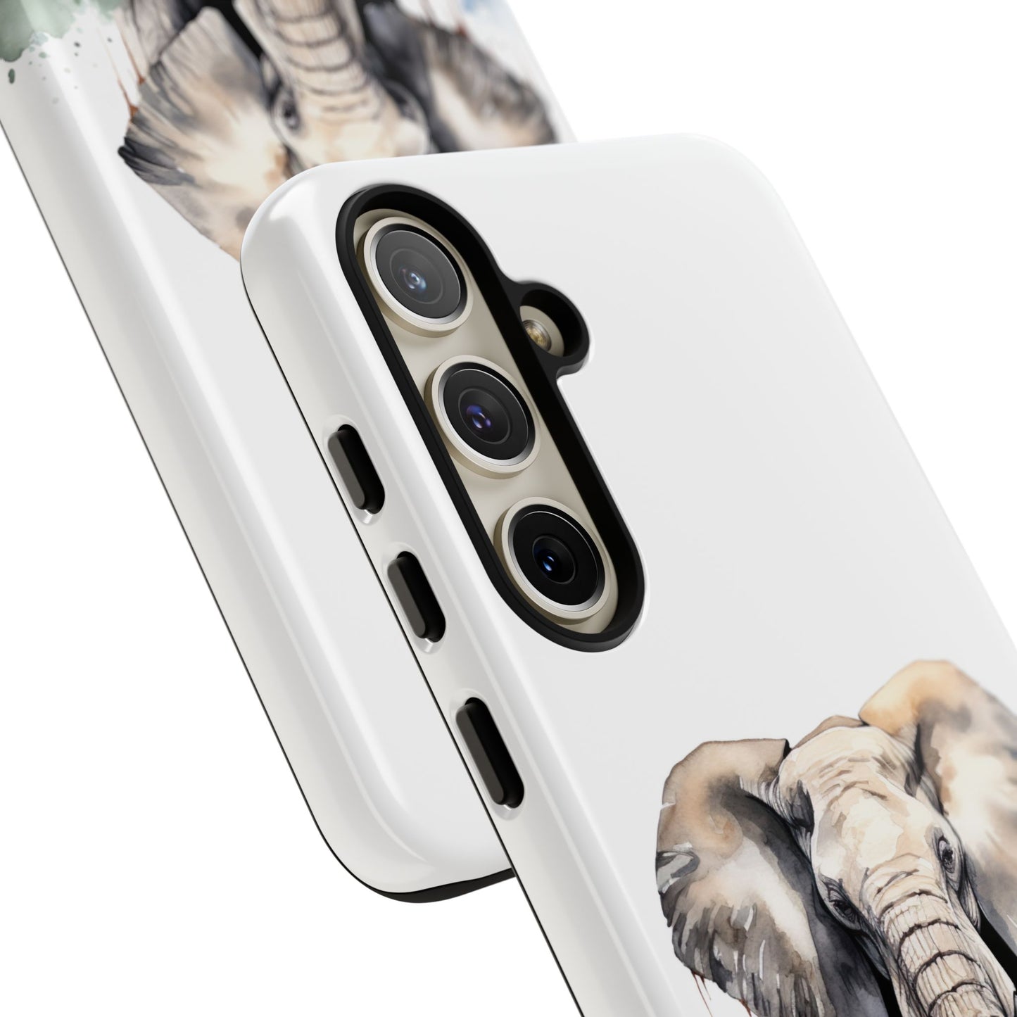 Safari Watercolor Elephant Mobile Cover – Artistic Wildlife Design