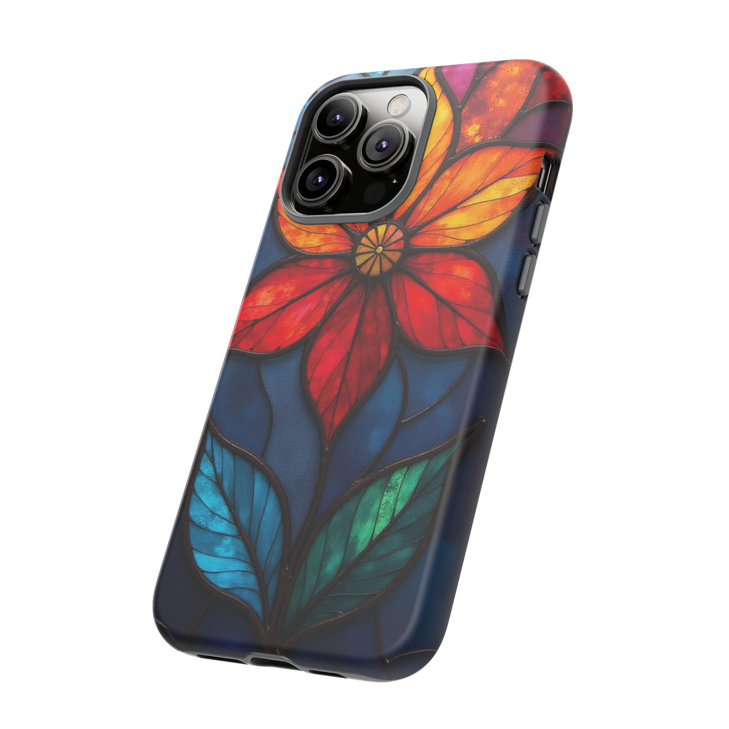 Radiant Blossom: Red and Orange Floral Elegance