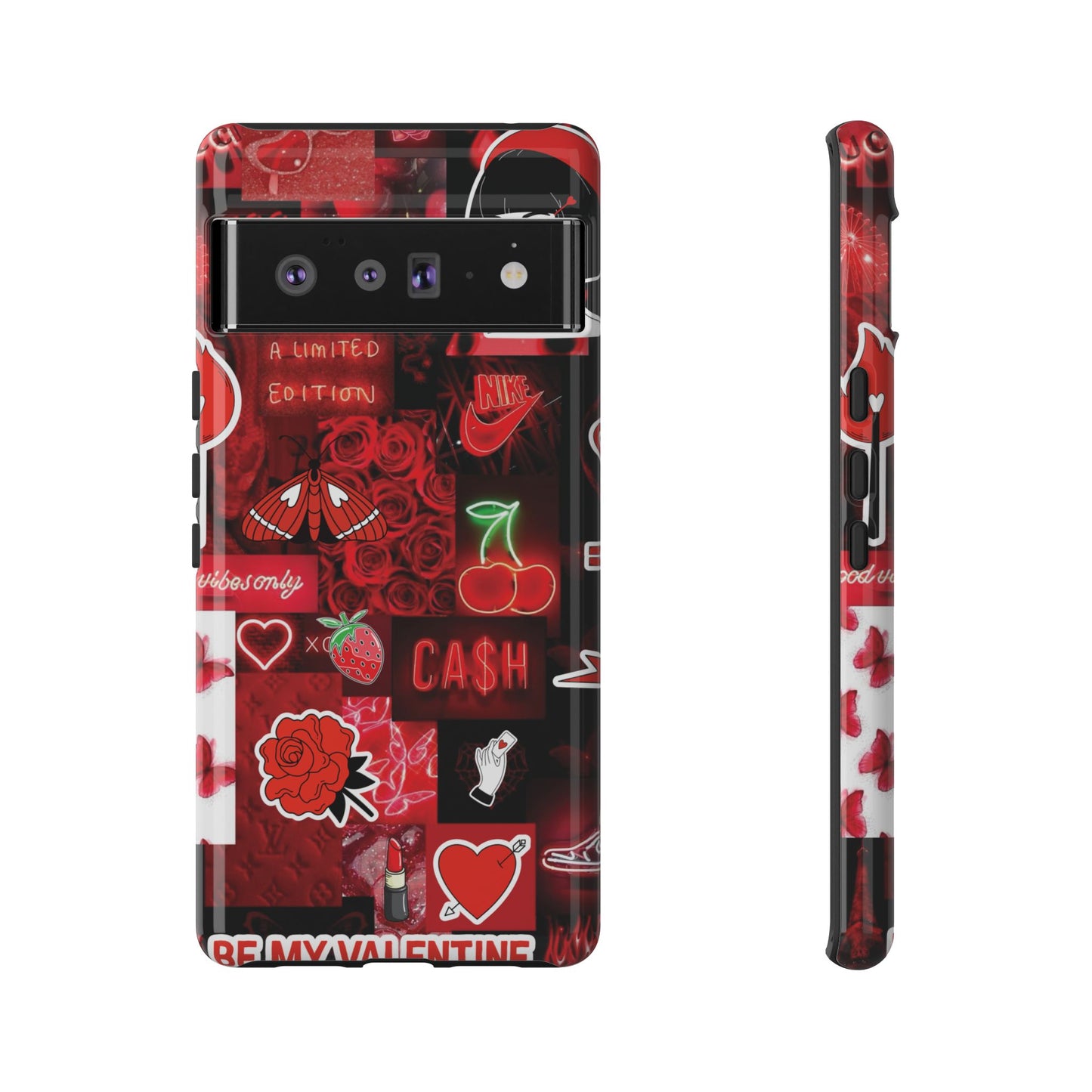 Red Pop Art Neon Vibes Phone Case