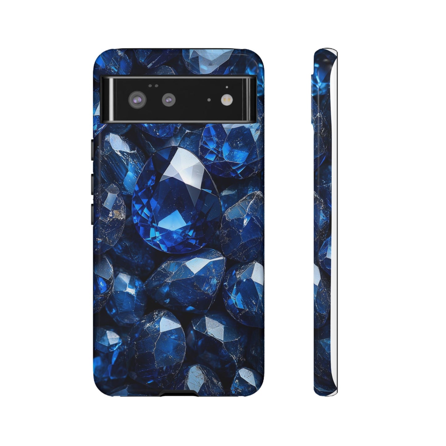 Blue Crystal Aesthetic Phone Case for iPhone, Google Pixel, Samsung