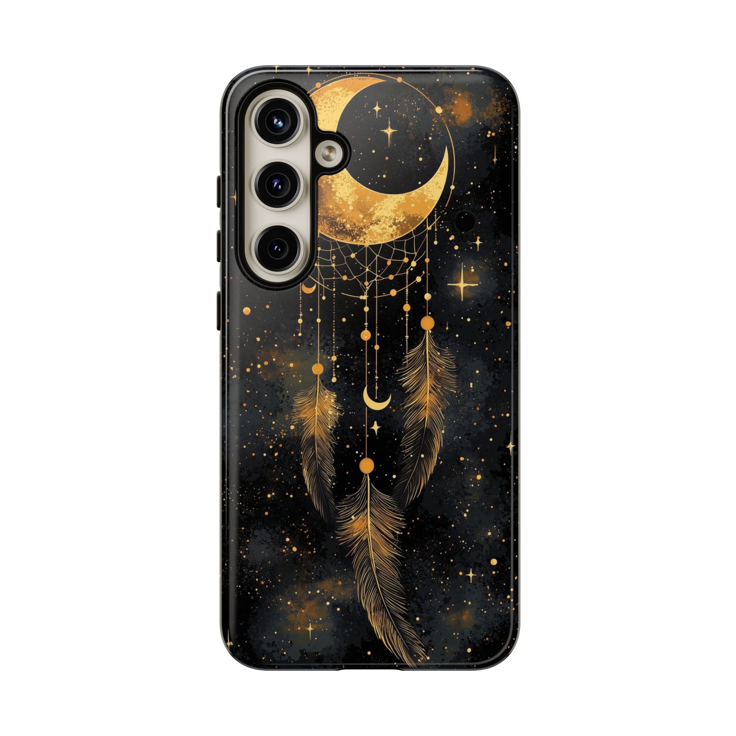 Golden Moon Boho Dreamcatcher Phone Case for iPhone, Pixel & Samsung