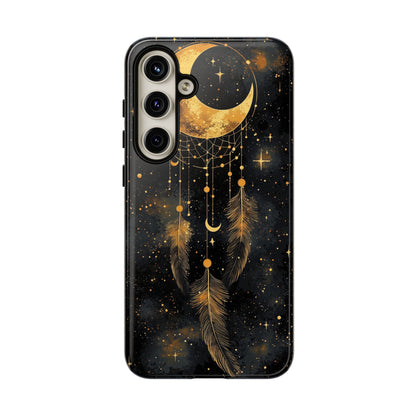 Golden Moon Boho Dreamcatcher Phone Case for iPhone, Pixel & Samsung