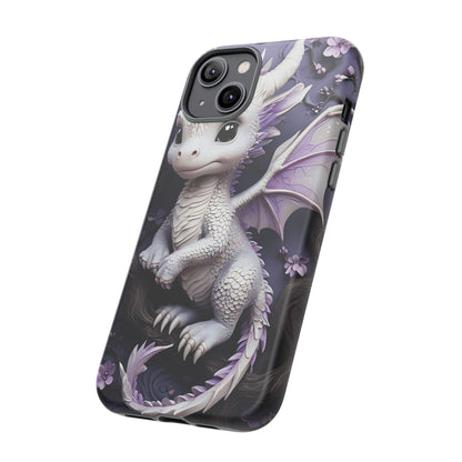 Charming Young Dragon on a Branch Phone Case Design