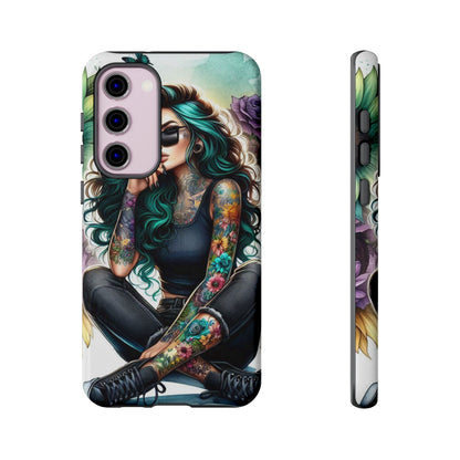Urban Wildflower – Edgy Tattooed Beauty Mobile Cover