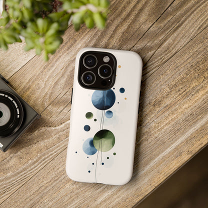 Orbit Bloom – Abstract Bubble Art Phone Case for iPhone, Samsung & Pixel
