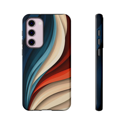Velvet Waves – Abstract Flow Phone Case for iPhone, Samsung & Pixel