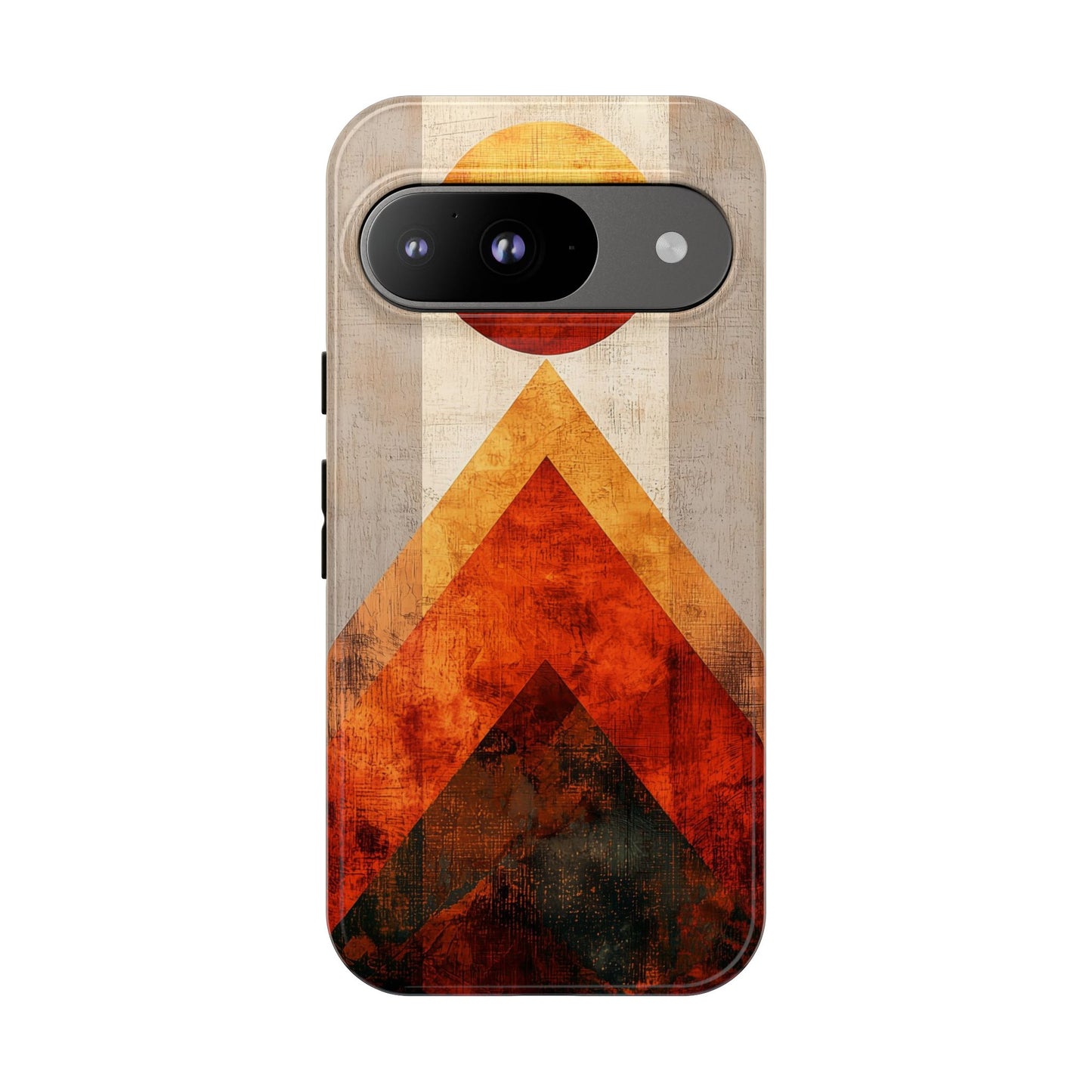 Boho Sun & Peaks Geometric Phone Case for iPhone, Pixel & Samsung
