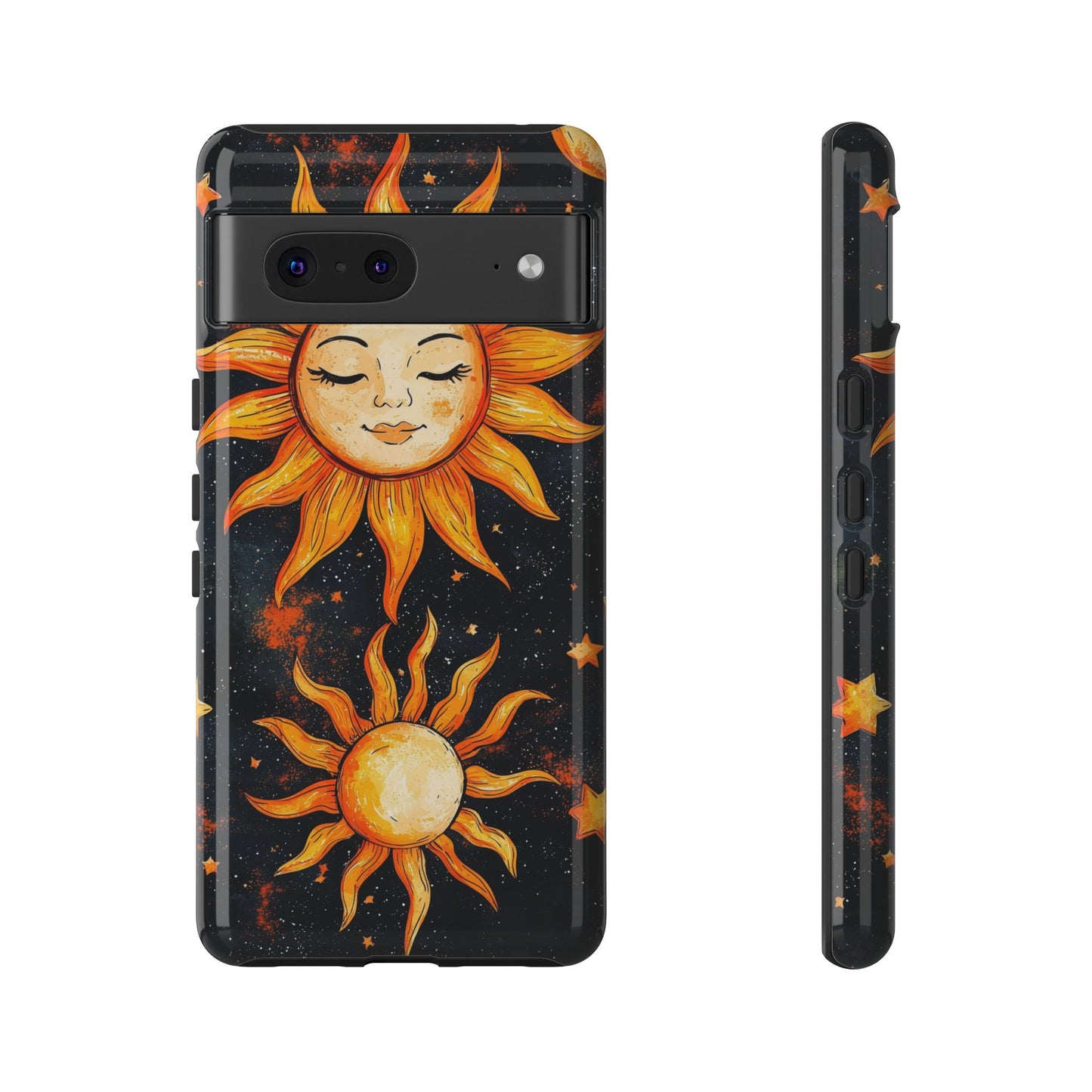 Celestial Sun & Moon Boho Phone Case for iPhone, Pixel & Samsung
