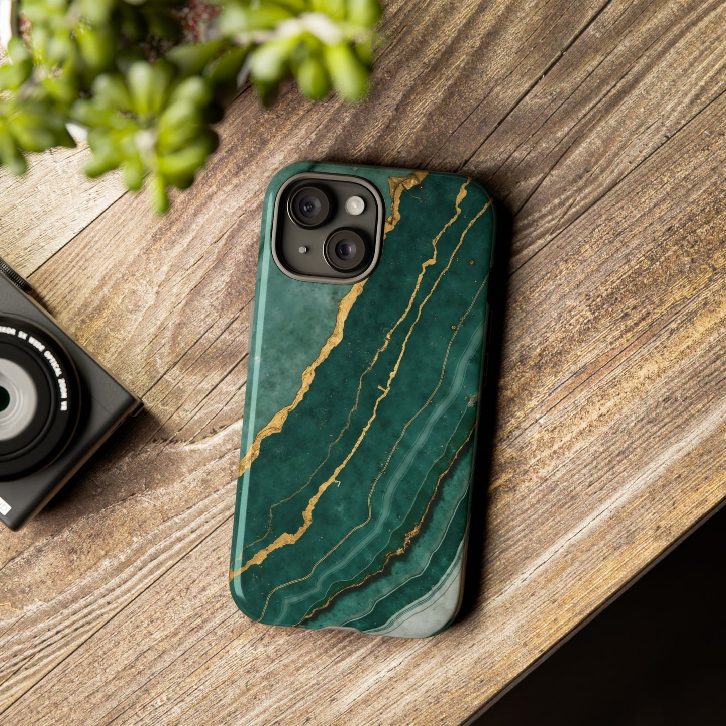 Jade Green Marble Case Design