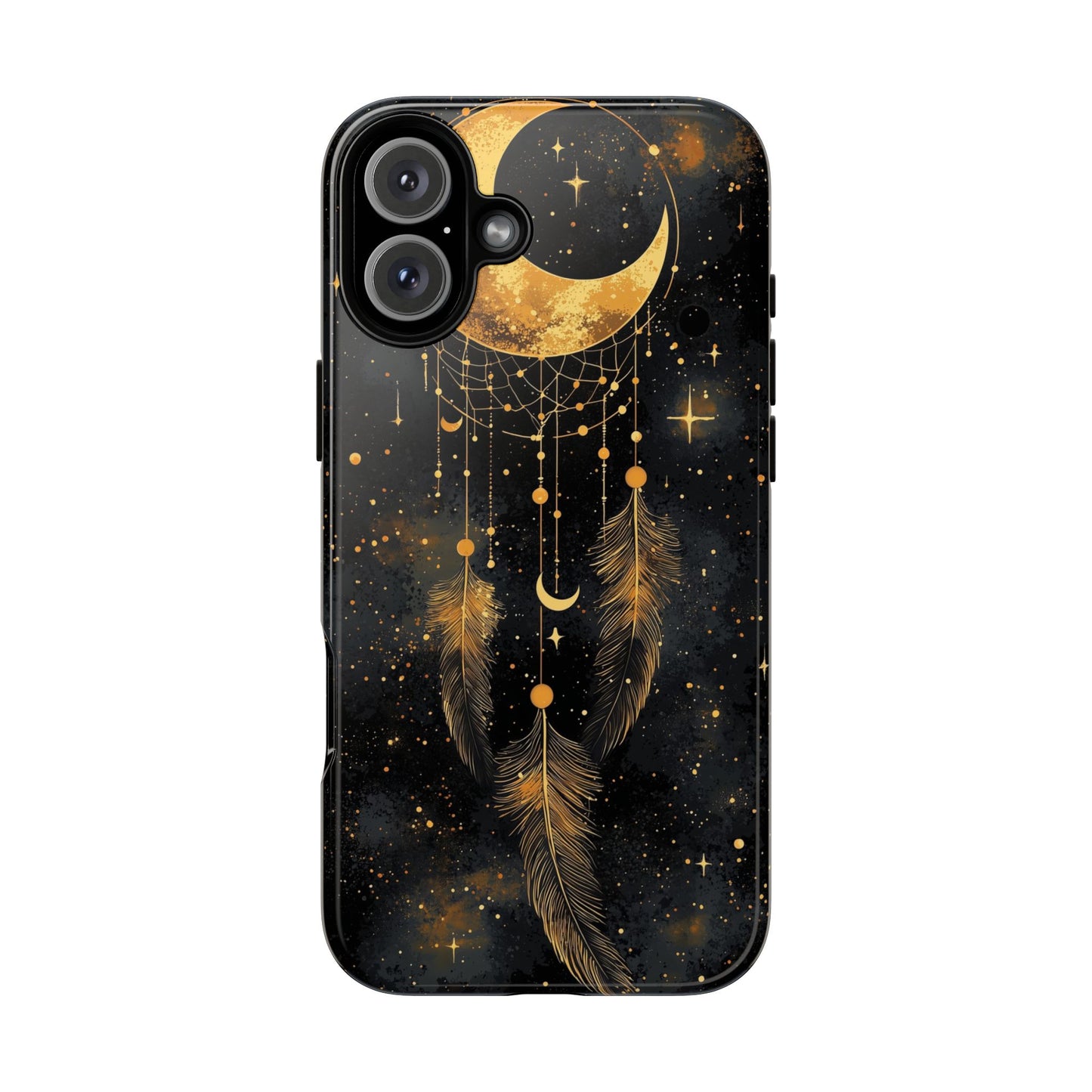 Golden Moon Boho Dreamcatcher Phone Case for iPhone, Pixel & Samsung